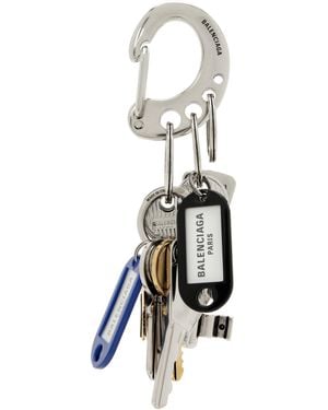 Balenciaga Old School Bag Charm Keychain - Black