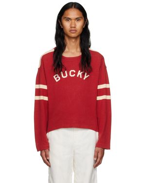 Bode Red 'bucky' Sweatshirt
