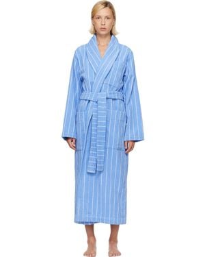 Tekla Terry Classic Bathrobe - Blue