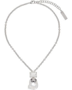 Jiwinaia Rilakkuma Edition Classic Pearl Necklace - Metallic