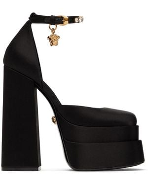 Versace Aevitas Platform Heels - Black