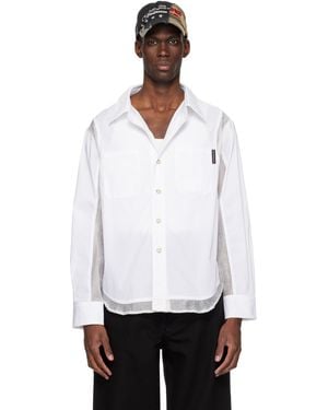 ANDERSSON BELL Aprol Organza Panel Shirt - White