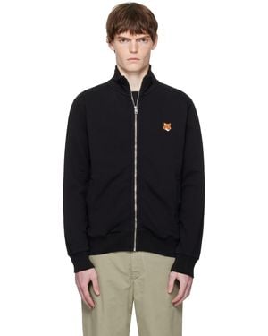 Maison Kitsuné ブラック フォックスヘッド パッチ フルジップ レギュラー スウェットシャツ