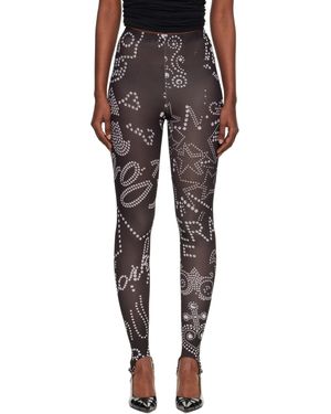 VAQUERA Rhinestuds Leggings - Black