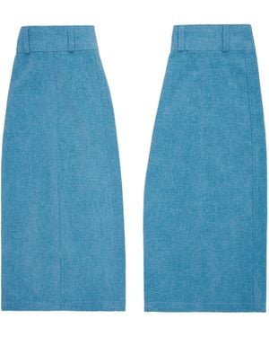 Columbia Denim Leg Warmers - Blue