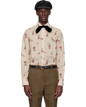 Valentino Papier Floral Shirt - Natural