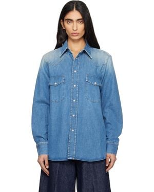 6397 Western Denim Shirt - Blue