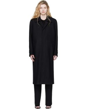 Rier Classic Loden Coat - Black