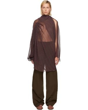 Kiko Kostadinov Caspian Minidress - Brown