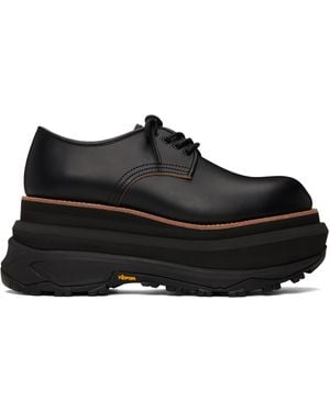 Sacai Leather Oxfords - Black