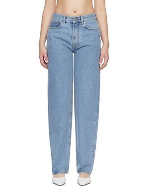Loulou de Saison Samur Lds Organic Denim Boyfriend Jeans - Blue