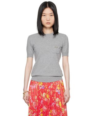 Versace Pull gris à méduse