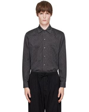Lemaire Printed Workwear Shirt - Black