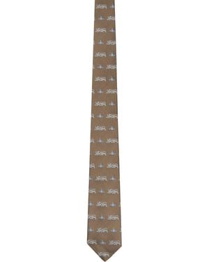 Vivienne Westwood Cravate Lion Brune - Métallisé
