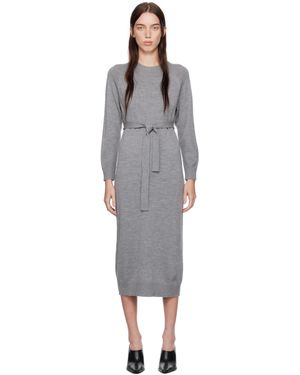 MM by Max Mara グレー Scrivia ミディアムワンピース - ブラック