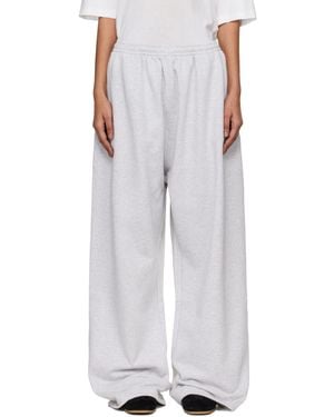 Acne Studios Fleece Logo Joggers - White