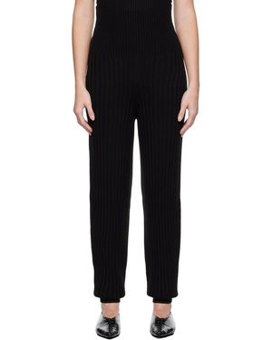 DRAE Pantalon De Survêtement Den Noir Sans Coutures