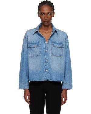 Anine Bing Paxton Denim Shirt - Blue