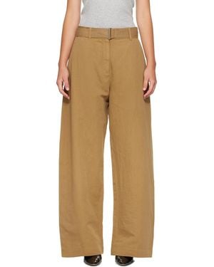 Studio Nicholson Tan Chatto Pants - Natural
