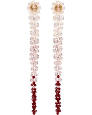 Simone Rocha マルチカラー Ombré Drip ピアス - ブラック