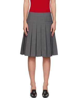 ShuShu/Tong A-Line Pleated Miniskirt - Black