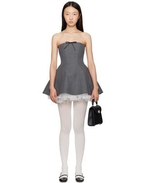 ShuShu/Tong Two-Piece Strapless Puffy Minidress - Black