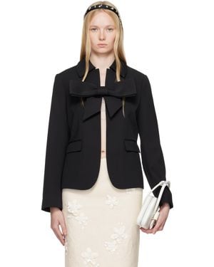 ShuShu/Tong Ssense Exclusive Bow Blazer - Black