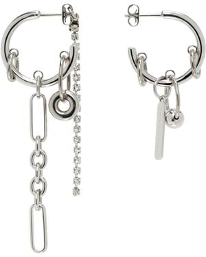 Justine Clenquet Iris Crystal Earrings - White