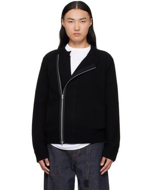 Sacai Wool Knit Cardigan - Black