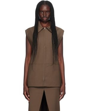 AYA MUSE Castor Vest - Brown