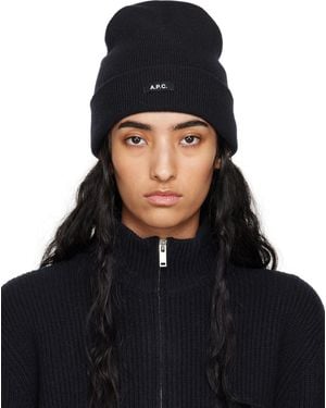 A.P.C. ネイビー Autumn ビーニー - ブラック
