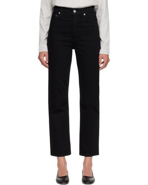 Agolde 90's Pinch Waist Crop Jeans - Black