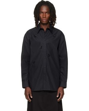 Simone Rocha Turbo Beaded Easy Shirt - Black