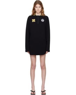 Off-White c/o Virgil Abloh Sporty Polo Sweat Minidress - Black