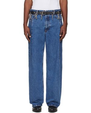 Vetements Cut Jeans - Blue