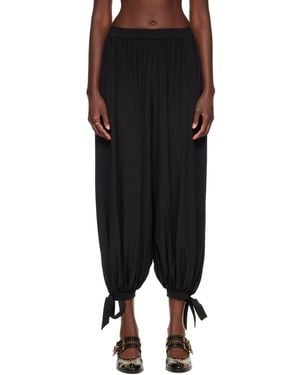 Chloé Fluid Pleated Trousers - Black