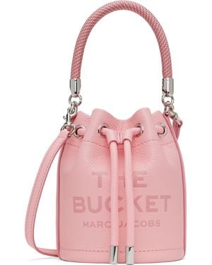Marc Jacobs ピンク The Leather Mini Bucket バッグ