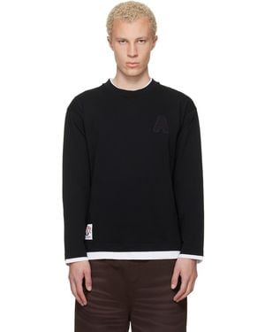Aape By A Bathing Ape 'A' Long Sleeve T-Shirt - Black