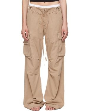 Raimundo Langlois Double Fly Cargo Pants - Natural