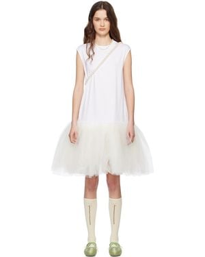 Simone Rocha ホワイト Relaxed Ballet Tutu ミディアムワンピース