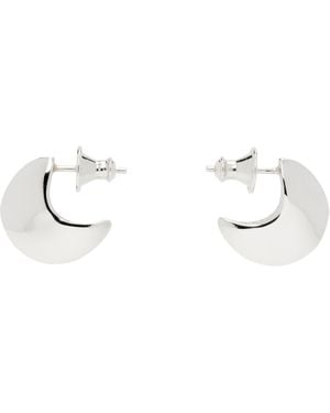 Faris Saucer Hoop Mini Earrings - Black