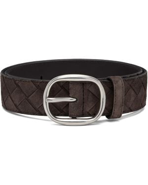 Bottega Veneta Intrecciato Belt - Black