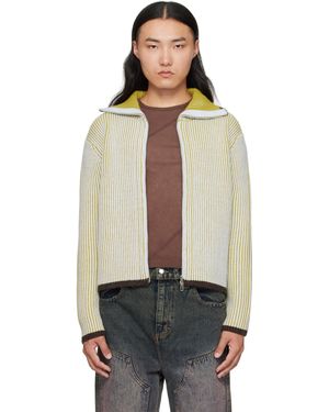Eckhaus Latta Huddle Zip Sweater - Black