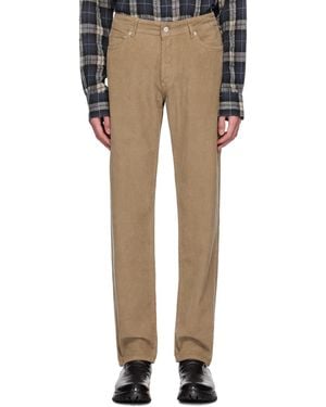 Officine Generale Taupe James Pants - Natural