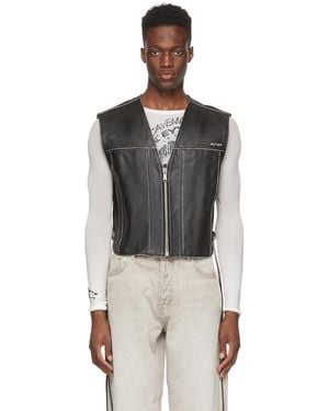 Eytys Black Leather Harper Vest