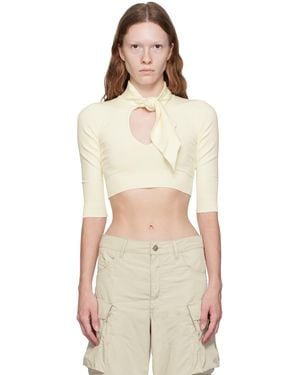 The Attico Off-white Catlin Turtleneck - Natural