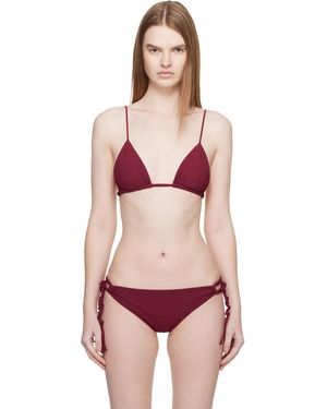 Jil Sander Jersey Tangle Bikini Top - Pink