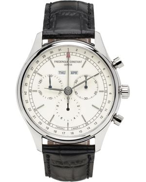 Frederique Constant Classics Quartz Chronograph Triple Calendar Watch - Black