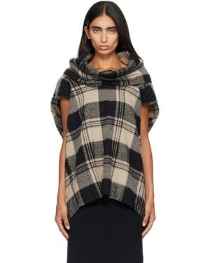 Rick Owens Off- Tower Cowled Floating T-Shirt - Black