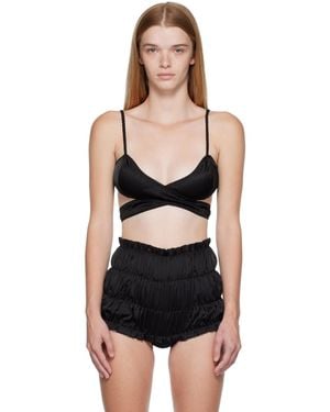 Anna October Lotus Brasserie Camisole - Black